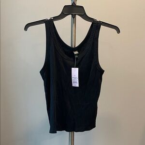 Target Black Ribbed Tank Top